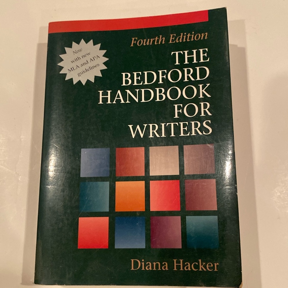 “The Bedford Handbook for Writers, Fourth Edition,” Softcover